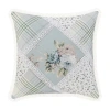 Royal Court Bungalow Spa Square Throw Pillow In Blue