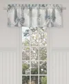 Royal Court Bungalow Tie-up Window Valance, 18" X 72" In Spa