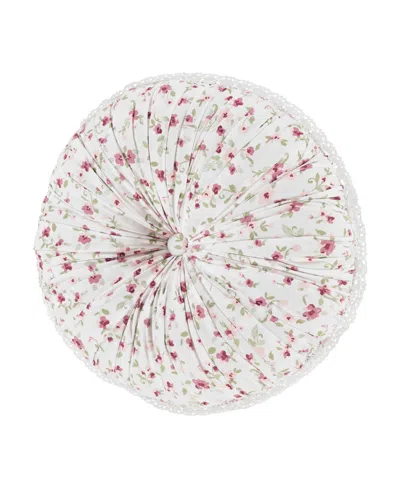 Royal Court Bungalow Tufted Decorative Pillow, 15" Round In Rose