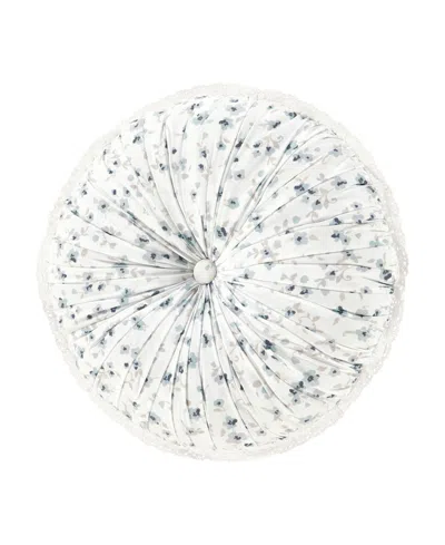 Royal Court Bungalow Tufted Decorative Pillow, 15" Round In Spa