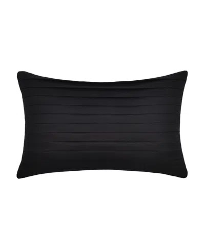 Royal Court Calabria Boudoir Decorative Throw Pillow, 12" X 20" In Black