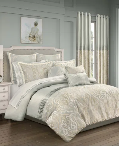 Royal Court Calmfield Damask 3-pc. Comforter Set, King/california King In White