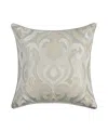 Royal Court Calmfield Reversed Decorative Pillow, 18" X 18" In Gray