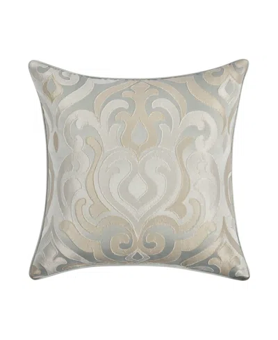 Royal Court Calmfield Reversed Decorative Pillow, 18" X 18" In Neutral