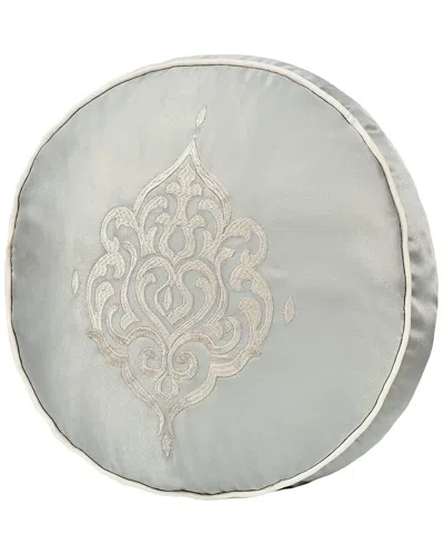 Royal Court Calmfield Round Decorative Throw Pillow In Gray