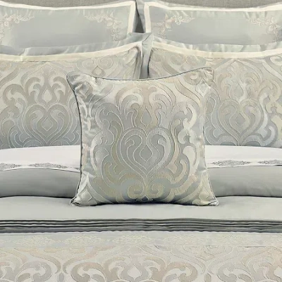 Royal Court Calmfield Square Throw Pillow In Blue