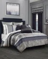 Royal Court Carlisle Foulard 3-pc. Comforter Set, King/california King In Multi