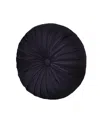 Royal Court Carlisle Tufted Decorative Pillow, 15" Round In Black