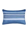 Royal Court Carson Boudoir Decorative Pillow, 14" X 22" In Blue