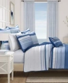 Royal Court Carson Multi Stripe Quilt Sets In Blue