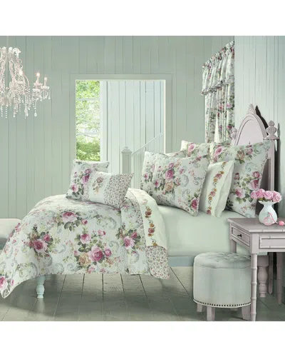Royal Court Chablis Quilt Set In White