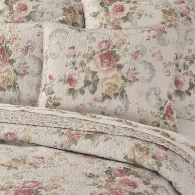Royal Court Chablis Quilt Set In Rose Gold
