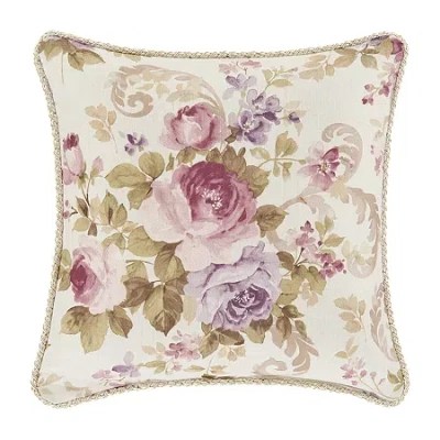 Royal Court Chambord 16x16 Square Throw Pillow In Purple