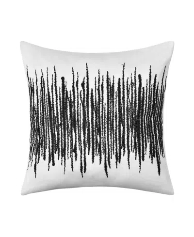 Royal Court Dalton Monochromatic Decorative Pillow, 18" X 18" In Black