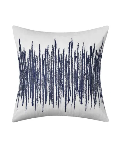 Royal Court Dalton Monochromatic Decorative Pillow, 18" X 18" In Blue