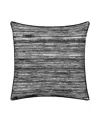 Royal Court Dalton Sleek Stripe Decorative Pillow, 20" X 20" In Black