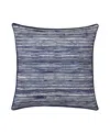 Royal Court Dalton Sleek Stripe Decorative Pillow, 20" X 20" In Blue