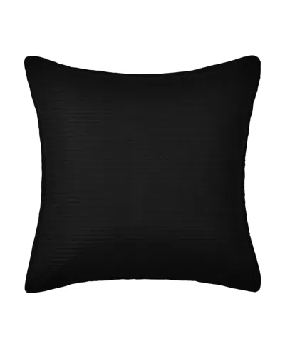 Royal Court Dalton Textured Sham, European In Black