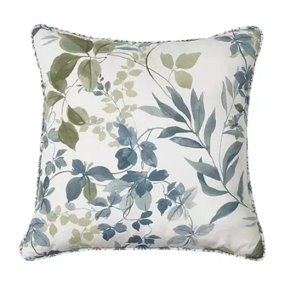Royal Court Elwood Square Throw Pillow In Blue