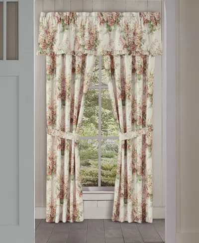 Royal Court Estelle Window Panel Pair, 50" X 84" In Coral