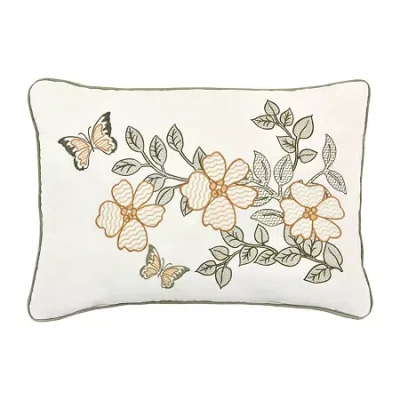 Royal Court Evergreen Boudoir Rectangular Throw Pillow In Multi