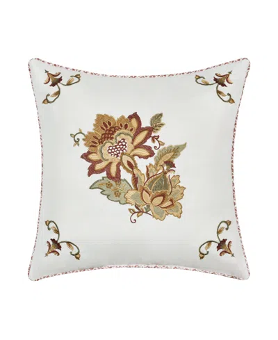 Royal Court Janessa Square Decorative Pillow, 16" X 16" In Brown