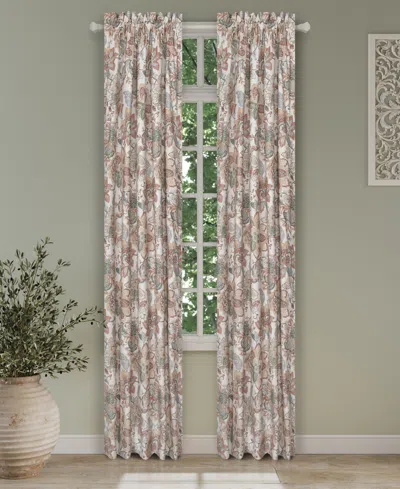 Royal Court Janessa Window Panel Pair, 41" X 84" In Brown