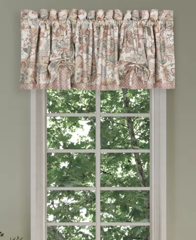 Royal Court Janessa Window Straight Valance, 17" X 72" In Brown