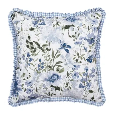 Royal Court Kourtney Square Throw Pillow In Blue