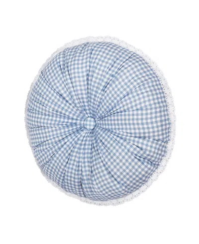 Royal Court Kourtney Tufted Decorative Pillow, 15" Round In Blue