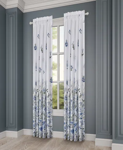 Royal Court Kourtney Window Panel Pair, 41" X 84" In Blue