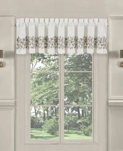 Royal Court Laurel Straight Window Valance, 17" X 72" In White
