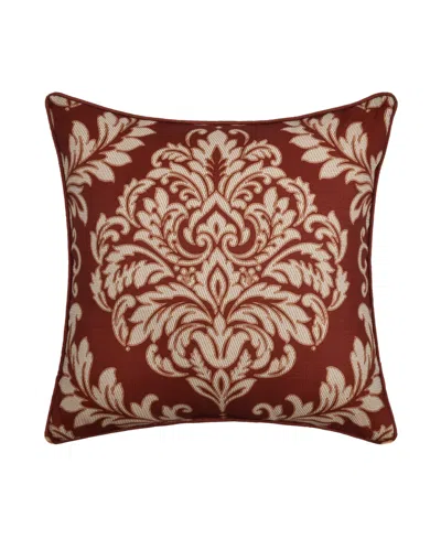 Royal Court Lazia Square Decorative Pillow, 20" X 20" In Red