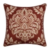 Royal Court Lazia Square Throw Pillow In Red