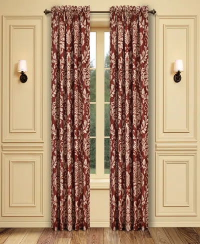 Royal Court Lazia Window Panel Pair, 50" X 84" In Red