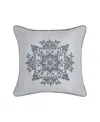 Royal Court Lisbon Embellished Decorative Pillow, 18" X 18" In Multi