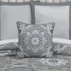 Royal Court Lisbon Square Throw Pillow In Gray