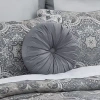 Royal Court Lisbon Square Throw Pillow In Gray