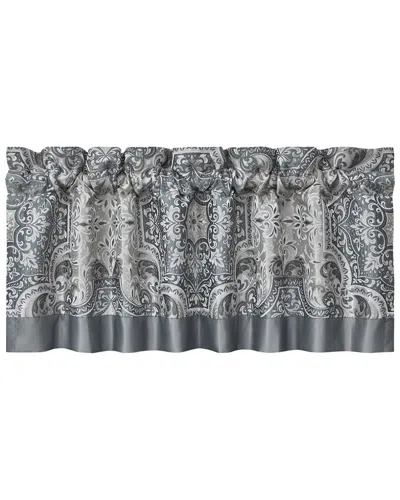Royal Court Lisbon Window Straight Valance In Gray