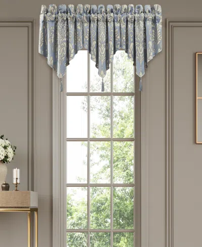 Royal Court Lorenzo Window Ascot Valance, 40" X 21" In Blue