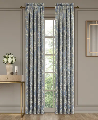 Royal Court Lorenzo Window Panel Pair, 50" X 84" In Blue