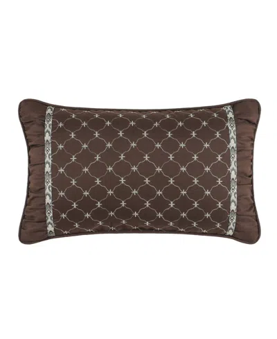 Royal Court Maren Boudoir Decorative Pillow, 12" X 20" In Brown