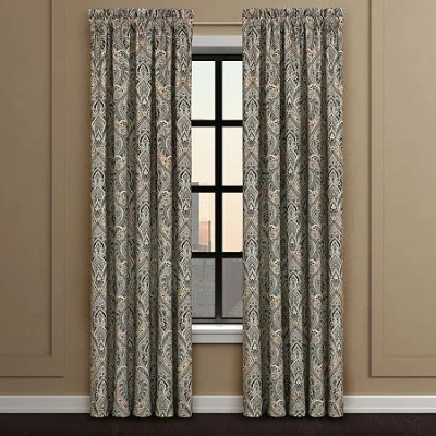 Royal Court Maren Rod Pocket Room Darkening Set Of 2 Curtain Panel In Brown