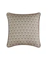 Royal Court Maren Square Decorative Pillow, 16" X 16" In Brown