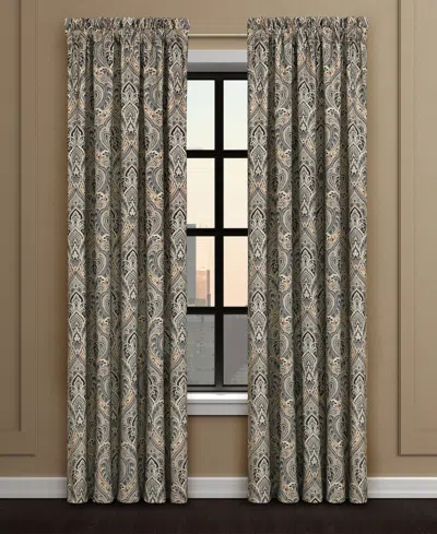 Royal Court Maren Window Panel Pair, 50" X 84" In Brown