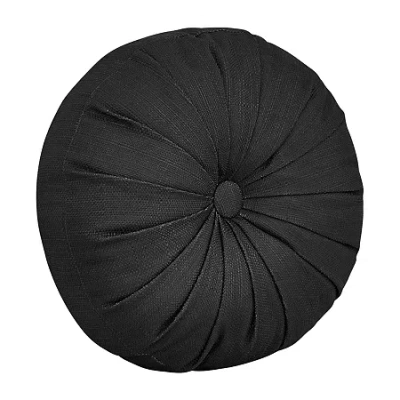 Royal Court Messina Round Throw Pillow In Black
