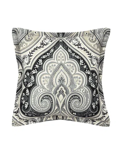 Royal Court Messina Square Decorative Pillow, 18" X 18" In Black