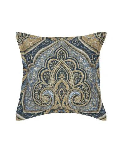 Royal Court Messina Square Decorative Pillow, 18" X 18" In Blue