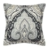 Royal Court Messina Square Throw Pillow In Black