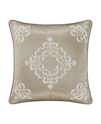 Royal Court Potenza Square Decorative Pillow, 18" X 18" In Sand